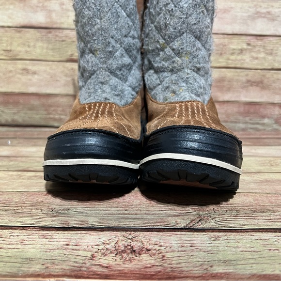 Sorel Brown Leather Tivoli Pull Up Boots - Picture 5 of 9